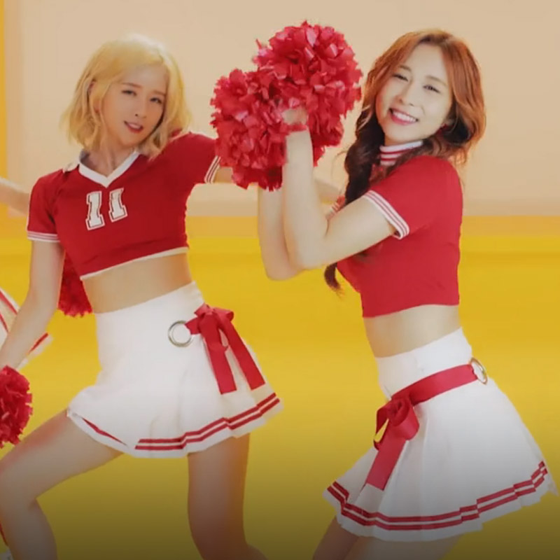 宇宙少女HAPPY打歌服TWICE同款啦啦队服装女学生演出服MV韩国舞蹈-图0