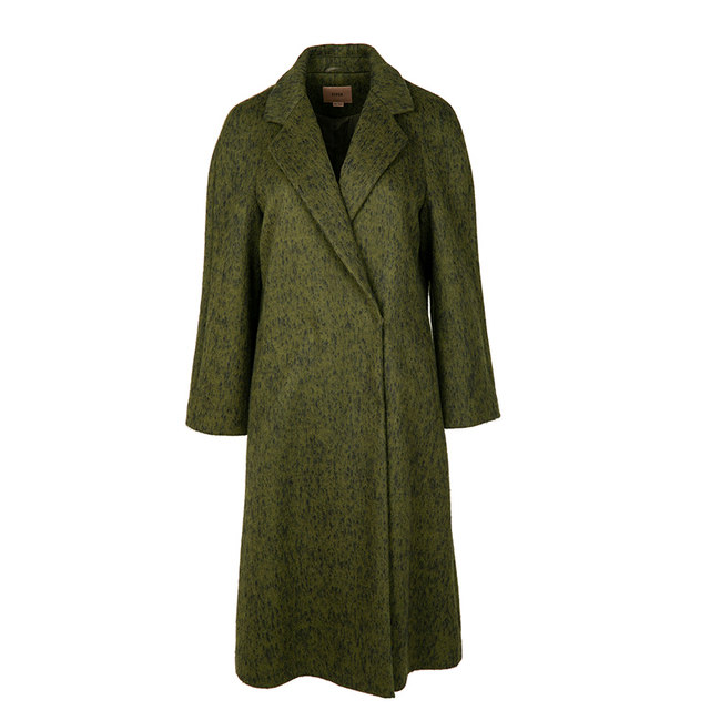 FUFEN solid color loose slimming woolen jacket