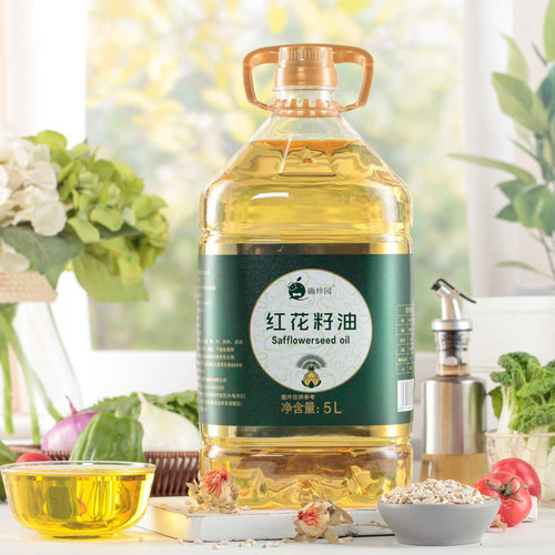 新疆直发 红花籽油 5L 确珍园炒菜凉拌家用食用植物油炖菜 - 图0