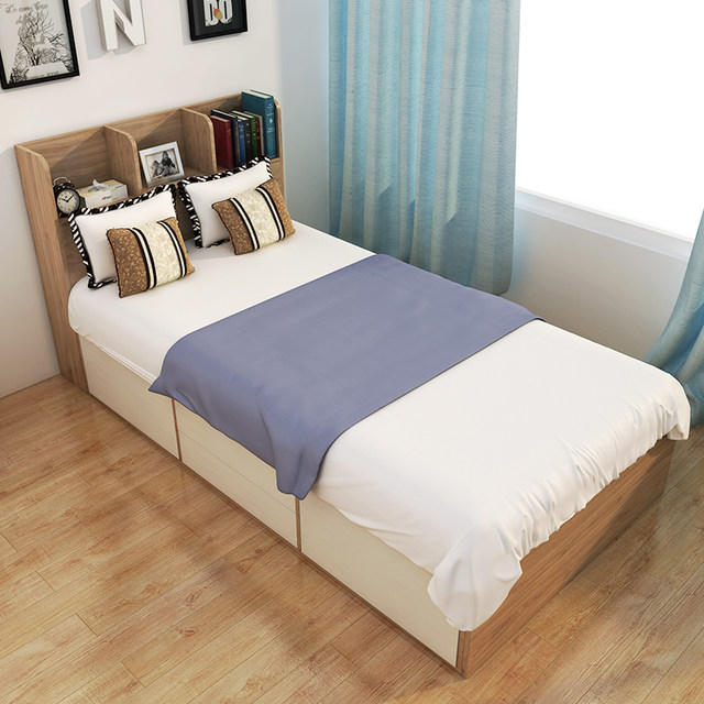 1 2 M Bed Storage Drawers Minimalist Modern Twin Storage Bed Adult Bed Bedroom Space Saving Cabinet