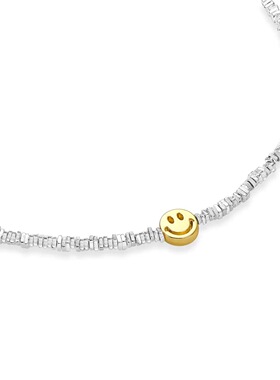 碎银子笑脸项链小众简约可爱清新甜美ins日常百搭锁骨链精致礼物