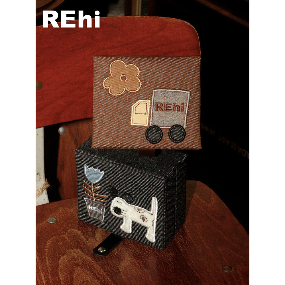 REhi 郊游散步首饰盒 双层多功能首饰盒耳环项链收纳便携收纳盒,淘宝优惠券,粉丝福利购,淘宝优惠卷