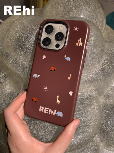 REHi「出奇森林」苹果菲林壳动物图案手机壳适用于iPhone15promax - 图2