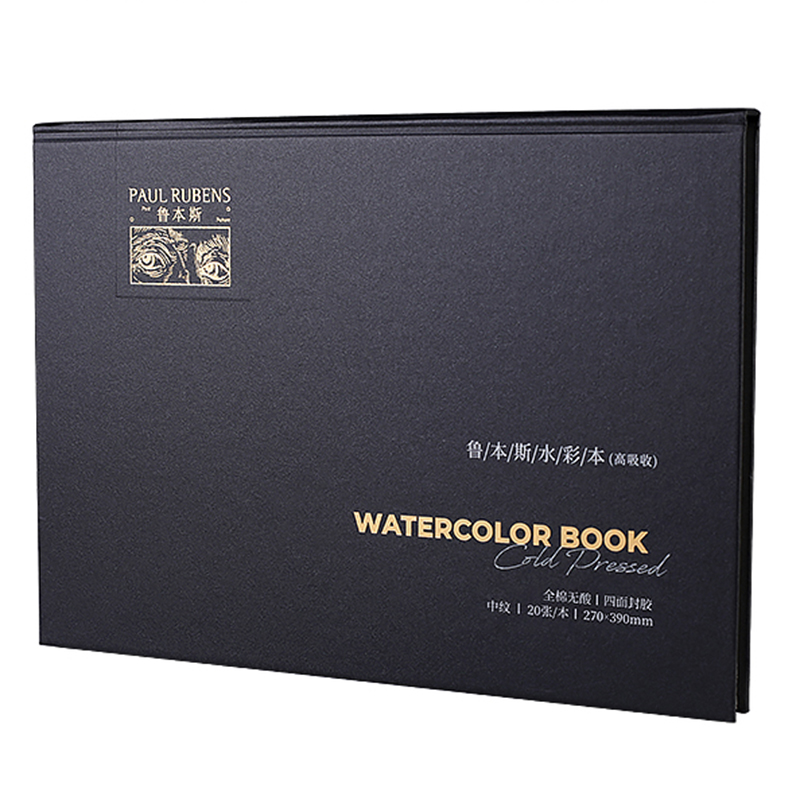 鲁本斯水彩本随身32k四面封胶高吸收300g细纹16k全棉浆迷你绘画本 - 图3
