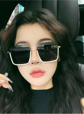 防晒防紫外线方形女墨镜太阳眼镜