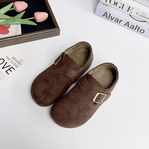 经典全包加绒勃肯鞋2025秋冬一脚蹬舒适百搭休闲平底单鞋 - 图0