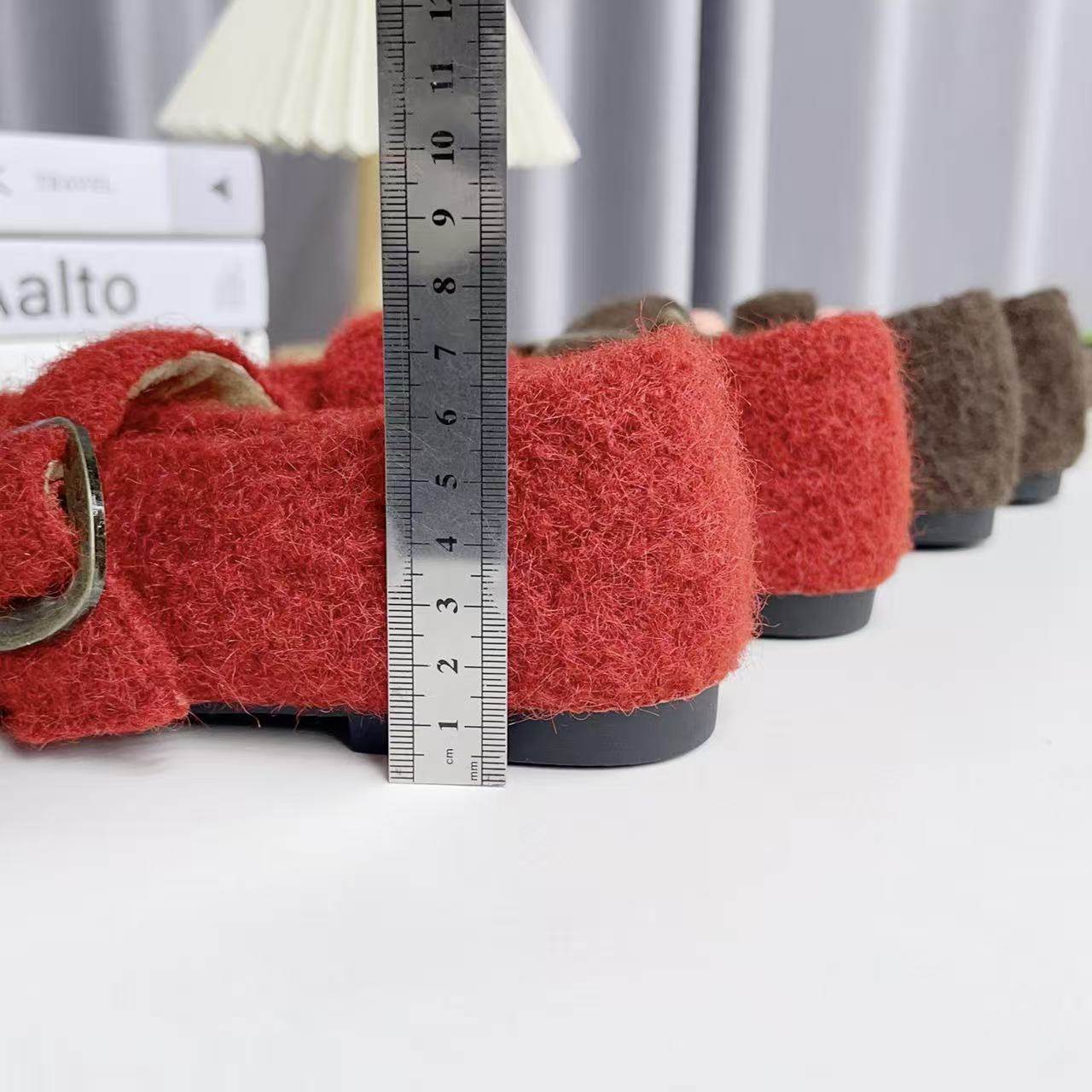 韩版毛绒玛丽珍鞋女冬一字扣带平底保暖毛毛鞋百搭单鞋,淘宝优惠券,粉丝福利购,淘宝优惠卷