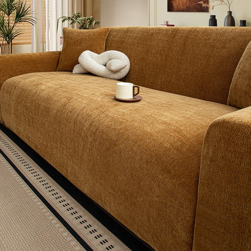 沙发套罩全包万能套2025新款中古风人字纹防猫抓直排通用沙发套罩,淘宝优惠券,粉丝福利购,淘宝优惠卷