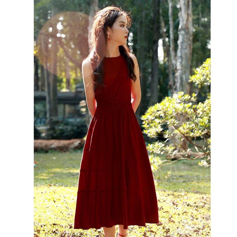 魅影仙女2020法式桔梗气质连衣裙 魅影仙女连衣裙