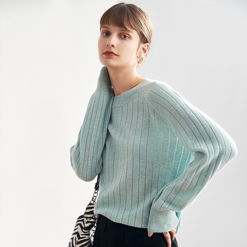 2023秋季新品打底衫毛衣女圆领上衣