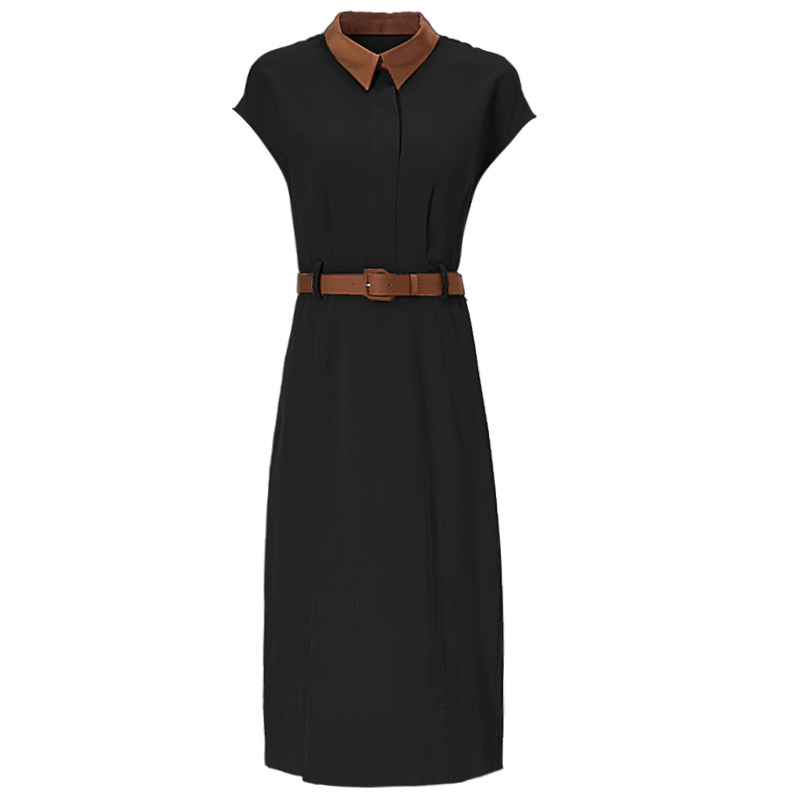 海青蓝收腰显瘦一步裙新款连衣裙 海青蓝连衣裙