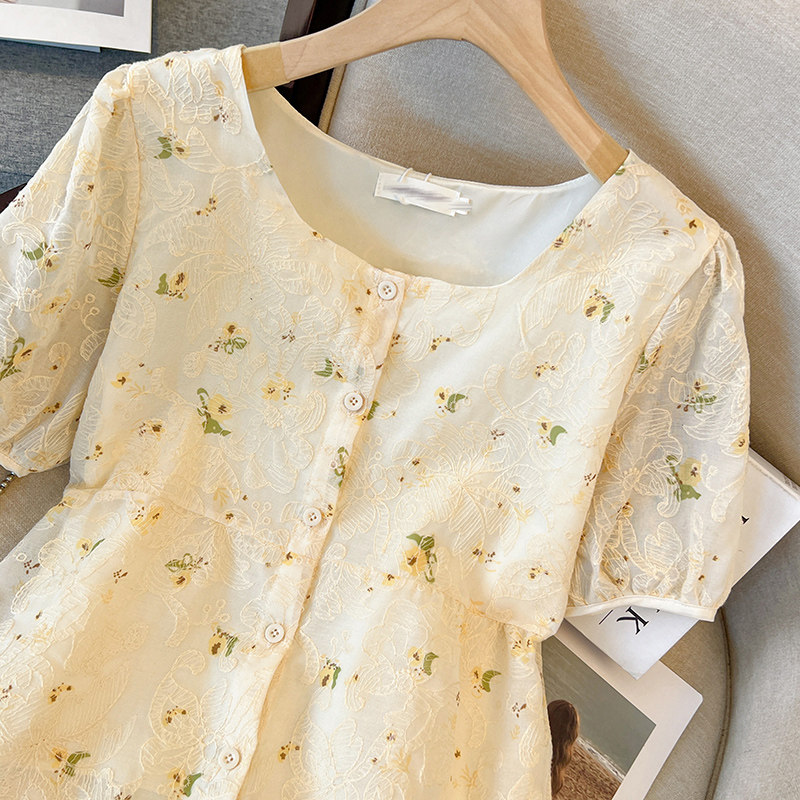  伊自尚服饰蕾丝衫/雪纺衫