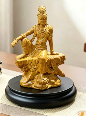 新中式圆形简约摆件底座酒瓶花盆花瓶奇石佛像香炉工艺品增高托架