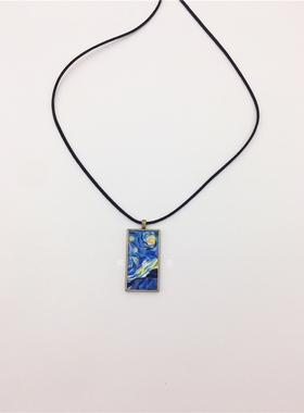 星空梵高星夜艺术感项链