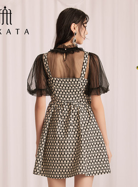 FEXATA法式复古连衣裙套装