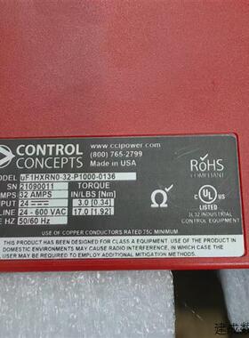 议价CONTROL CONCEPTS控制器uF1HXRN0-32-P1000-0136 原装现货