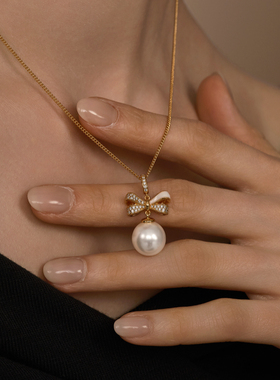 Fellala/翡拉拉「缎带」系列原创轻奢时尚项链锁骨链官方配饰女