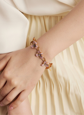 【三折清仓】Fellala/翡拉拉「兰心」原创设计蝴蝶兰手链高级手饰