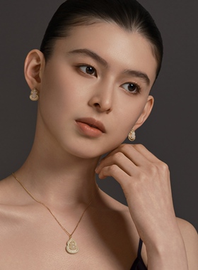 Fellala/翡拉拉「玉见」新中式国风白玉葫芦项链传统节日送长辈