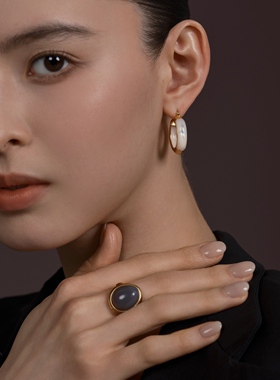 Fellala/翡拉拉「满月」戒指指环轻奢设计感高级感手饰女官方饰品