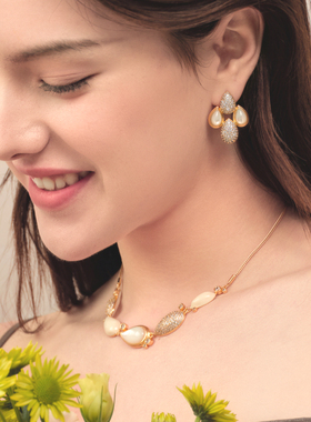 【新品】Fellala/翡拉拉「春雨」高级感项链轻奢设计首饰官方配饰