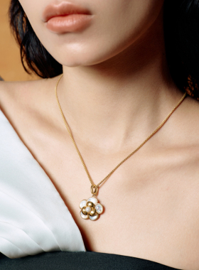 Fellala/翡拉拉「白山茶」系列轻奢小众高级感珍珠项链女