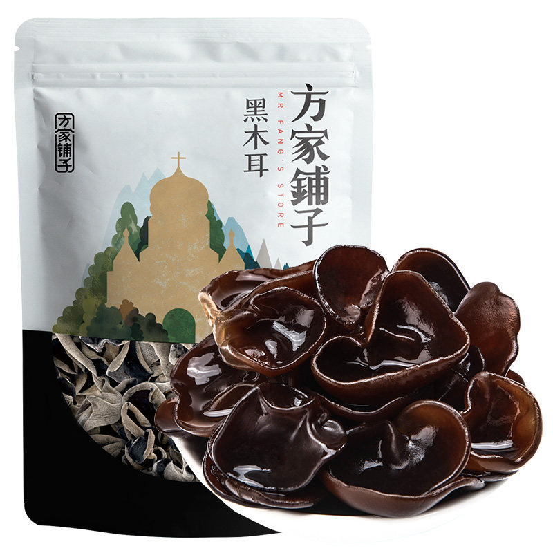 方家铺子200g/袋东北特产可黑木耳 方家铺子黑木耳