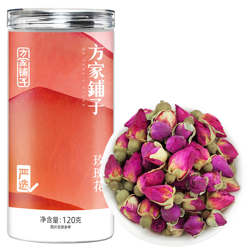 方家铺子旗舰店玫瑰花120g平阴干红玫瑰花瓣