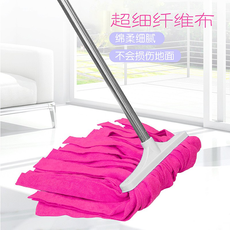 亿容正品拖布纤维毛巾拖把吸水纯棉布条墩布普通地板拖把托布地拖_虎窝淘