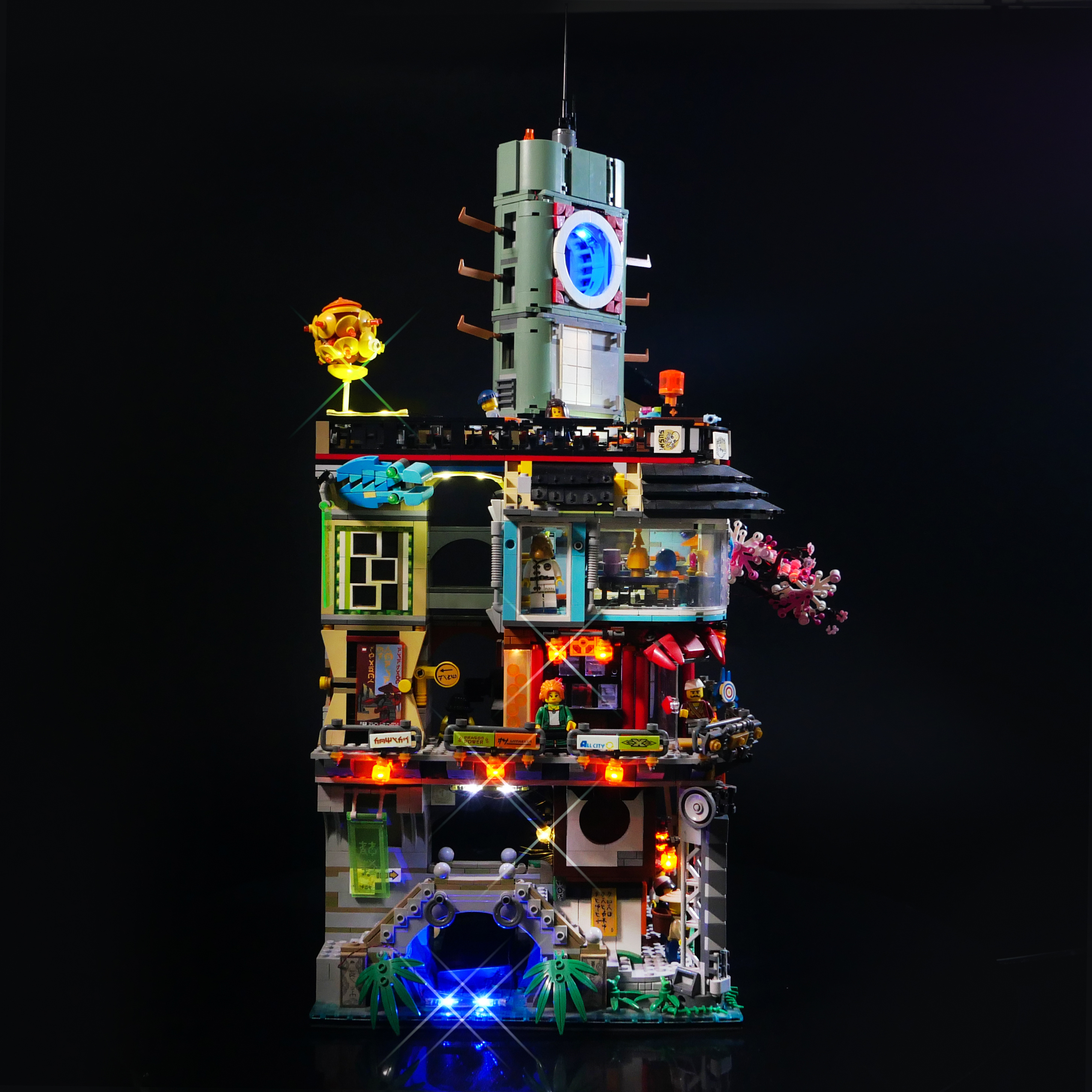 Lepin Lighting积木灯饰适用乐高70620忍者城市创意LED灯具发光-图1