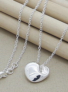 New Wholesale Price Silver Necklace Fashion Simple Round