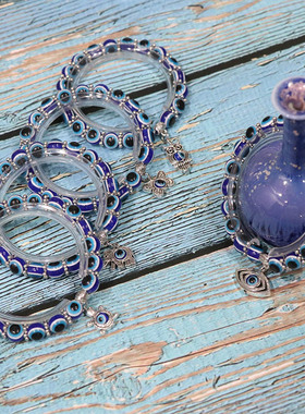Lucky Turkish Blue Eye Bracelet for Women Men Elephant Butte