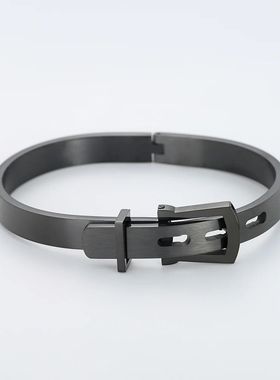 Luxury Bangle Stainless Steel Man Bracelet Hip Hop Watch