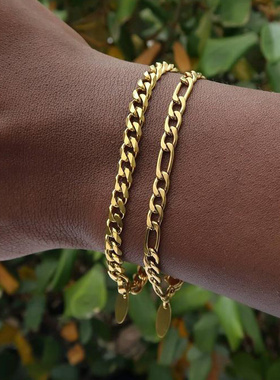 Cuban Chain Bracelet Men  New Classic Width 5&7&9mm