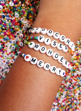 New 5800Pcs Beads Kit Glass Seed Beads Alphabet Letter