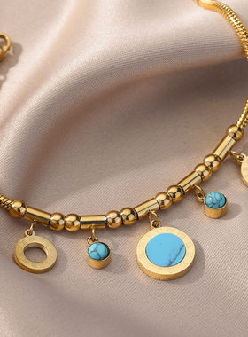 Vintage Stainless Steel Bracelet for Women Evil Eye Love