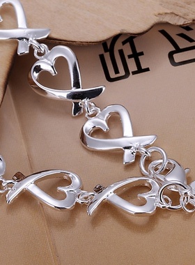 925  silver Bracelets For women wedding lady cute noble