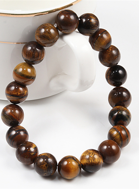 Trendy Natural Stone Beads Tiger Eye Bracelet Handmade
