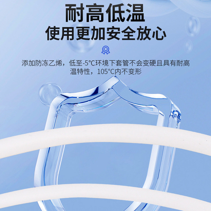 线号机专用线号管PVC内齿套管号码管梅花管1卷白色1.5平方绝缘H2,淘宝优惠券,粉丝福利购,淘宝优惠卷
