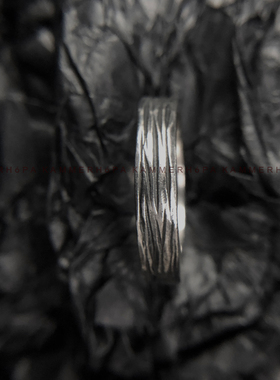 艺术男女款小众银饰戒指