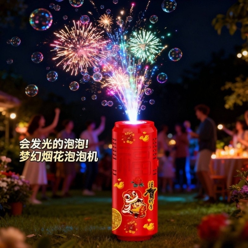 2026新年春节礼物烟花泡泡机儿童加特琳吹泡泡枪电子礼花鞭炮竹,淘宝优惠券,粉丝福利购,淘宝优惠卷