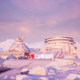 UE4 unreal UE5 scene sci-fi ice and snow base snow fortress construction workstation snowy atmosphere scene
