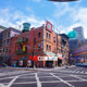 UE5 Unreal Stylized City Street Cartoon Shop Model Red Brick Urban Viaduct Building Scene