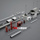 UE5 unreal design material Realistic office supermarket shelf decoration props shelf food 3D model