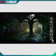 Ue4 unreal UE5 realistic ancient underground cave architectural ruins and magical style building basement scene