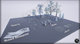 Ue4 unreal UE5 winter snow scene lake ice surface snow mountain woods falling snow environment snow footprints material