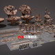 UE5 unreal scene industrial base town ruin wasteland scene rust radar model material