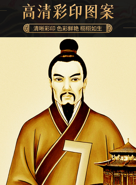 鲁班公输般木匠摆台相框画像