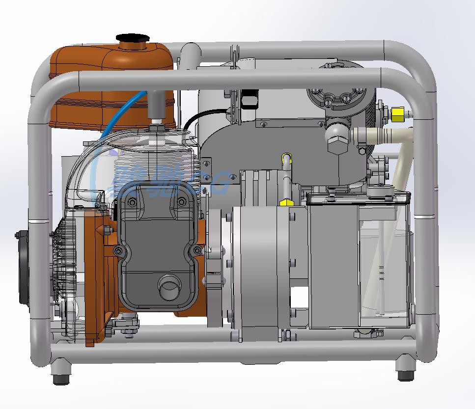 潜水泵压缩机solidworks工业设备3d三维模型机械图纸资料