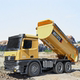 Children's remote control dump truck transporter toy boy dump truck model simulation engineering vehicle truck non-alloy gift
